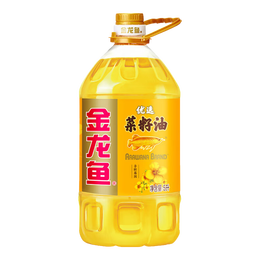 金龙鱼食用油 低芥酸特香菜籽油4L 非转压榨 1桶