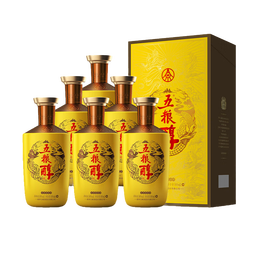 WU LIANG CHUN 五糧醇 五糧液股份 五糧醇 金裝 濃香型白酒 50度 500ml*6瓶 整箱裝