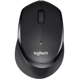 罗技（Logitech）M330无线静音鼠标办公笔记本电脑台式商务家用电视即插即用便携男女mac M330 黑色
