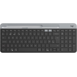 罗技（Logitech）时尚系列K580无线蓝牙键盘全尺寸轻薄安静舒适ipad手机平板笔记本电脑办公跨屏切换 K580 黑色