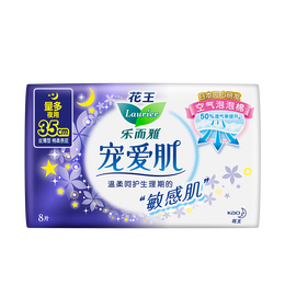 Laurier 樂而雅 寵愛肌絲薄柔棉量多夜用衛(wèi)生巾35cm*8片