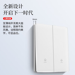 fdd 國際電工 開關(guān)插座面板86型白色超薄墻壁暗裝鋼化玻璃家用單雙多控一開五孔 一開單控