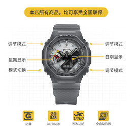 卡西欧（CASIO）G-SHOCK 「影」主题系列  运动男表 防水石英手表 GA-2100NNJ-8APR