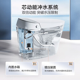 恒洁智能马桶一体机无水压限制泵冲抗菌座圈H33水净釉面氛围灯H32 【无水压限制】H33 305坑距 (300-390mm适用)