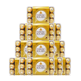 费列罗（FERRERO）榛果牛奶巧克力375g*12盒360粒进口零食新年礼物企业采购囤货装