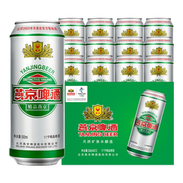 燕京啤酒11度精品500ml*12听*2箱 共24听装 整箱罐装送货上门  年货送礼 500mL 24罐