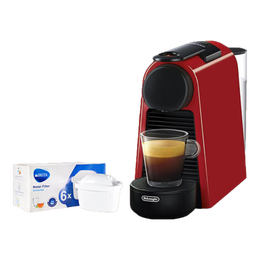 德龙（Delonghi）胶囊咖啡机 迷你Nespresso EN85R 红色 &amp;滤芯 Maxtra+2只装