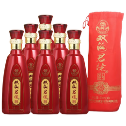 雙溝 珍寶坊 紅君坊1號(hào) 42度 濃香型白酒 500ml*6瓶