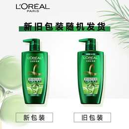 欧莱雅（L'OREAL）洗发水精油润养洗发露女清洁柔顺改善毛躁干枯送女朋友礼物 茶树植萃去屑净油洗发露 500ml 1支