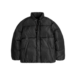 马登工装 双色花纱平纹加厚羽绒服男冬90白鸭绒保暖棒球立领新年外套 黑色 （宽松偏大） L