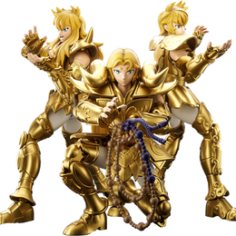 布魯可積木 圣斗士星矢系列 黃金圣斗士三人組 白羊座穆、獅子座艾歐里亞、天蝎座米羅