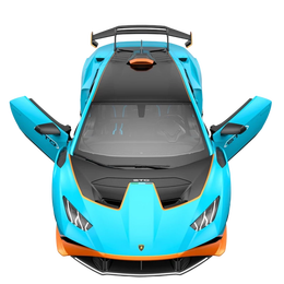 PLUS會員：RASTAR 星輝 98760 蘭博基尼 遙控車 藍(lán)色 單控版