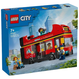 乐高（LEGO）积木拼装玩具 城市系列60407红色双层观光巴士7岁+儿童生日礼物