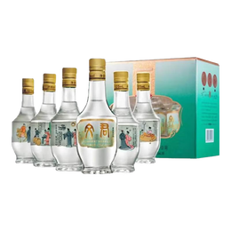 文君酒情怀装 45度 125ml小酒版 浓香型白酒 小酌自饮（日期于外盒上，光瓶无日期） 125ml*6瓶 1提