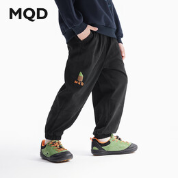 马骑顿（MQD）MQD童装男童裤子春秋款儿童秋装中大童秋季长裤宝宝休闲裤 黑色 110