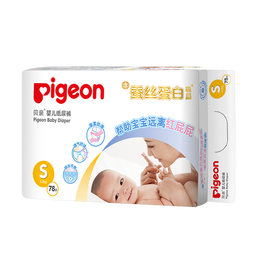 Pigeon 貝親 蠶絲蛋白系列 紙尿褲 S78片