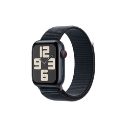 Apple Watch SE  智能手表GPS + 蜂窝款44毫米午夜色铝金属表壳午夜色回环式运动型表带MRHD3CH/A