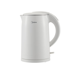 美的（Midea）电烧水壶全自动一体电热水壶大容量烧水家用便携烧水壶自动断电保温一体无缝内胆不锈钢防烫开水壶 1.7L 【7分钟烧开】304不锈钢内胆