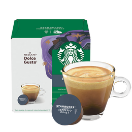 STARBUCKS 星巴克 DOLCE GUSTO&星巴克意式濃縮 膠囊黑咖啡 12顆