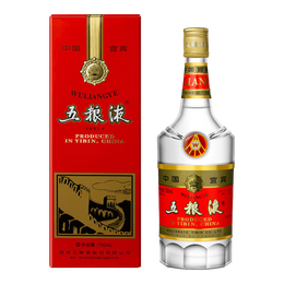 五粮液普五第五代 晶质长城版 浓香型 52度 750ml 单瓶 礼袋随机发送