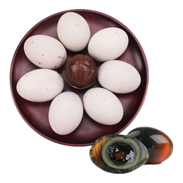 京喜加松花皮蛋50-59g批发新鲜即食无铅松花皮蛋溏心皮蛋早餐买菜包邮 6枚