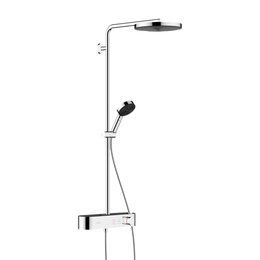汉斯格雅（Hansgrohe）沛适飞260单速恒温淋浴管 置物台恒温带下出水镀铬