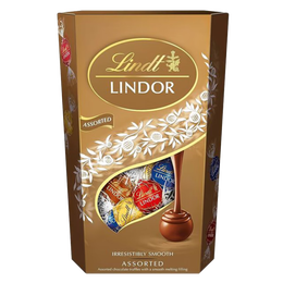 瑞士莲（lindt）金盒精选软心混合巧克力球600g礼盒装零食喜糖送男女友生日礼物