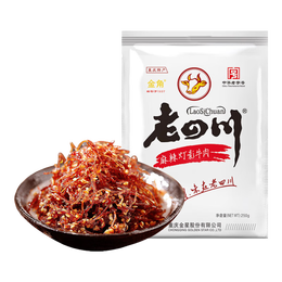 老四川（laosichuan）五香牛肉干牛肉片麻辣牛肉灯影牛肉丝250g 中华老字号重庆特产 灯影牛肉丝250g