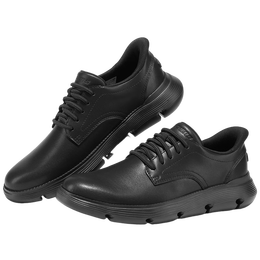 斯凱奇（Skechers）閃穿鞋男士商務(wù)鞋夏季薄款一腳蹬德比鞋軟底上班通勤休閑鞋205353
