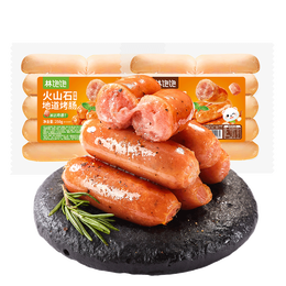 林饱饱29.9任选4袋林饱饱黑胡椒烤肠冷冻火山石香肠地道肠脆皮烤肠热狗 火山石烤肠（原味）*10根