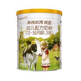 海普诺凯1897荷致A2蛋白*奶源版幼儿奶粉3段(12-36月)400g*1罐【顶奢升级】