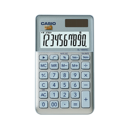 CASIO 卡西歐 SL-1000SC-BU 臺式計算器 雙電源款 星鉆藍