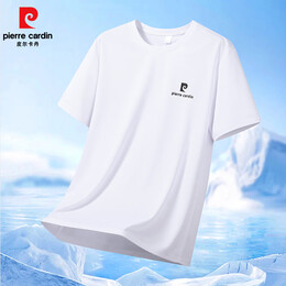 皮尔卡丹短袖t恤男2025夏季休闲圆领半袖打底衫潮流百搭上衣服男 灰色 XL