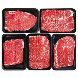 澳洲进口M5级别原切和牛眼肉部位新鲜牛肉 牛肉片200g*5 盒+牛肉卷250g*4盒