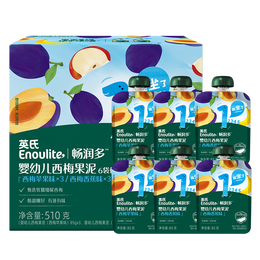英氏（Engnice）畅润多婴幼儿西梅果泥85g*6袋婴儿水果泥宝宝苹果香蕉辅食泥