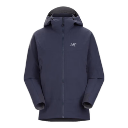 始祖鸟（ARC'TERYX）GAMMA HOODY 防风软壳夹克男上衣 蓝黑色 XL