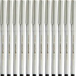 uni 三菱鉛筆 UB-125 優(yōu)麗直液式走珠筆 0.5mm 12支裝