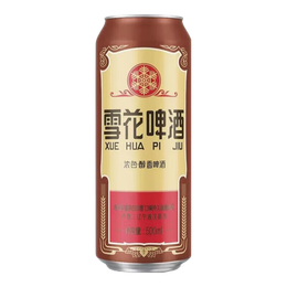 雪花沈阳经典老雪花啤酒500ml高度12度官方正品小麦黄皮整箱聚会 雪花老雪 500mL 24罐 整箱装