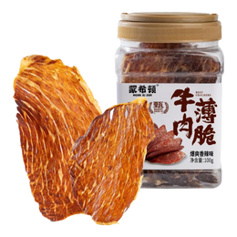 蒙希顿咔咔脆风干牛脆片100g香烤薄脆牛脆脆内蒙特产牛肉干年货送礼 原味100g