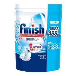 亮碟（finish）经典款洗碗粉三合一洗碗粉洗碗机洗涤剂专用多效合一清洁块洗碗块 2.2kg1袋免盐免剂洗碗粉