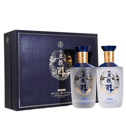 五粮液 五粮醇礼盒 浓香型白酒礼盒 52度 500mL 2瓶