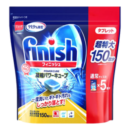 亮碟（finish）洗碗块三合一洗碗凝珠多效合一洗碗机清洁块洗涤剂免洗碗盐粉 无气味多效小型洗碗块150块1袋