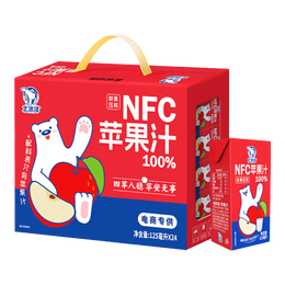 北冰洋 NFC100%苹果汁 125ml*24盒 礼盒装