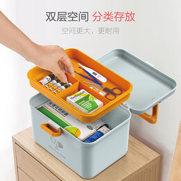 维简（Vilscijon）家用医药箱多功能出诊箱药品收纳盒塑料大号多层婴幼儿童