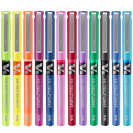 PILOT 百樂 BX-V5 拔帽中性筆 藍(lán)色 0.5mm 6支裝