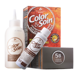 三橡树染发剂草本染发剂植物男女通用染发膏 5B巧克力色135ml