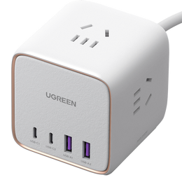 綠聯(lián)氮化鎵充電器65W智充魔盒桌面排插pd快充頭多口USB/Type-C插座插線板適用蘋果14/13華為手機筆記本