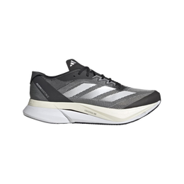 adidas ADIZERO BOSTON 12超轻马拉松玻纤柱专业竞训跑鞋阿迪达斯 深灰色/黑色/银色/白色   42  