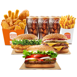 20點開始：BURGER KING 漢堡王 霸王雞盒多人餐 3-4人餐 電子券