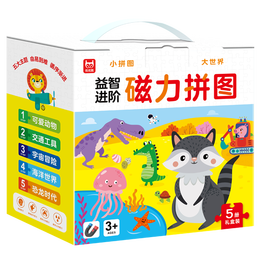 《益智磁力拼圖5冊(cè)禮盒裝》